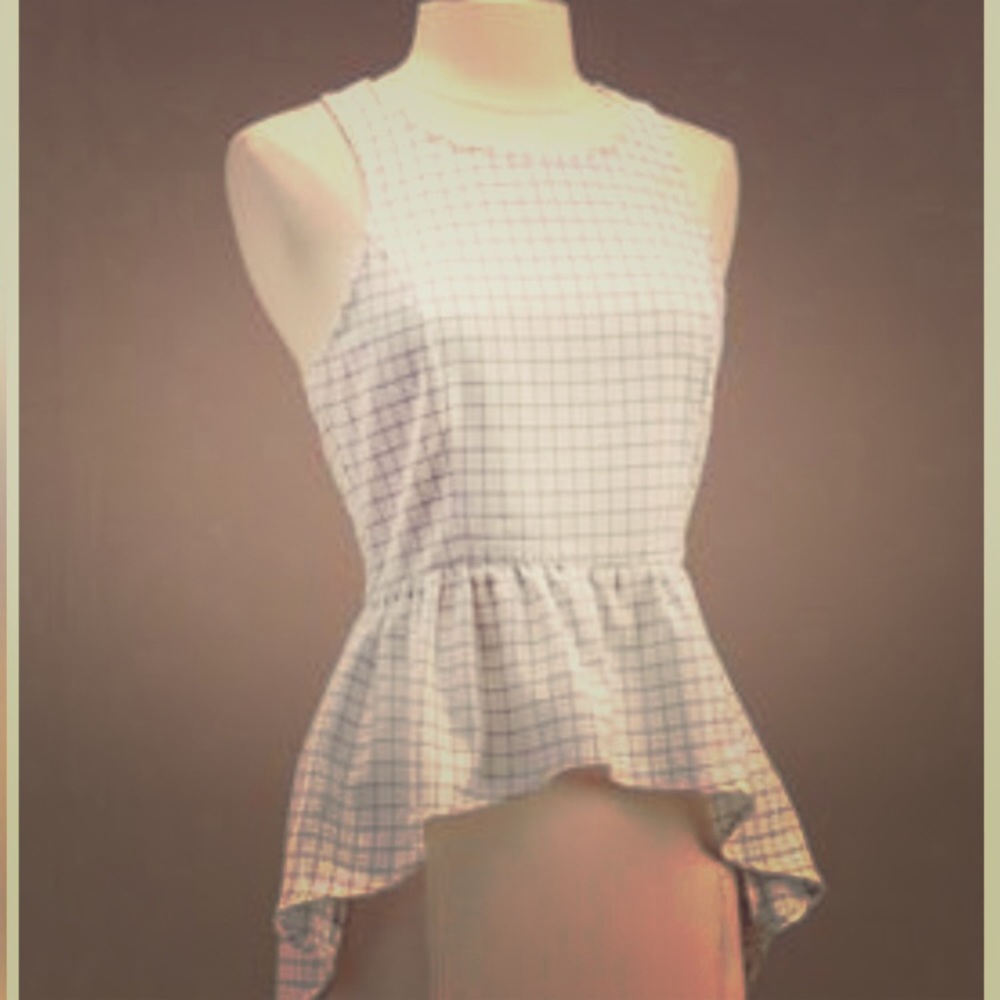 Peplum racerback